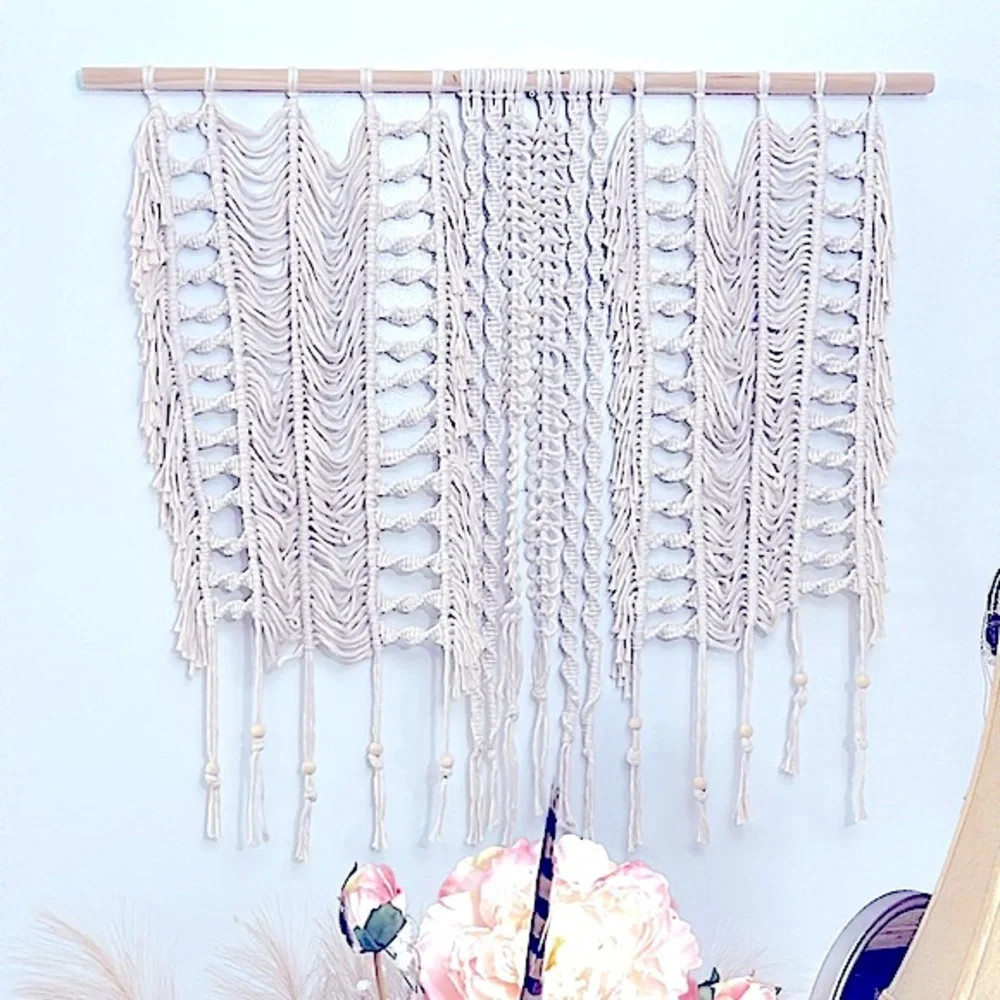 Soul Embellishments Bohemian Style HomeDecor Handwoven Macramé Tapestry Wall Art